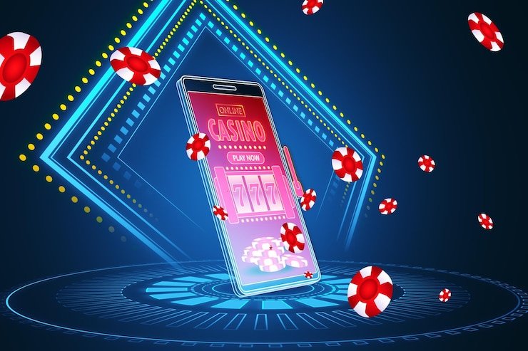 Antarmuka aplikasi pertarungan menampilkan meja live-dealer dan menu permainan di layar ponsel